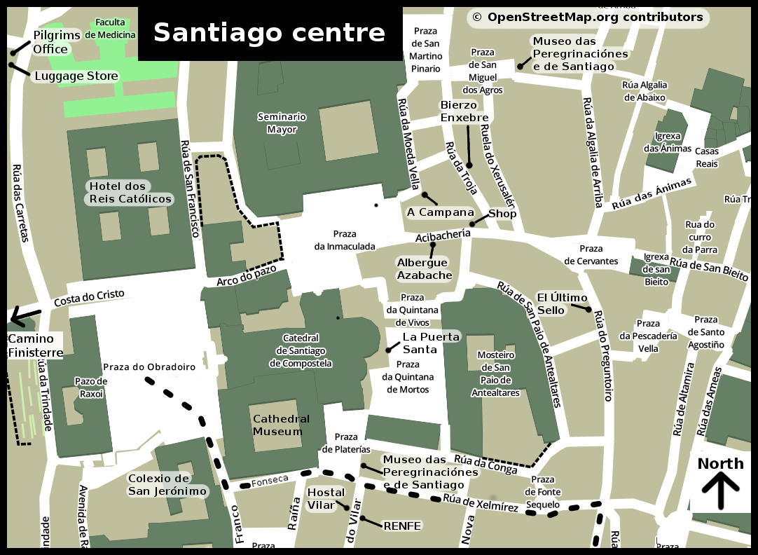 Vía de la Plata Santiago de Compostela